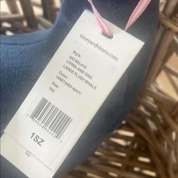 Vineyard Vines Blue Whale Accent Pillow - Picture 2 of 2